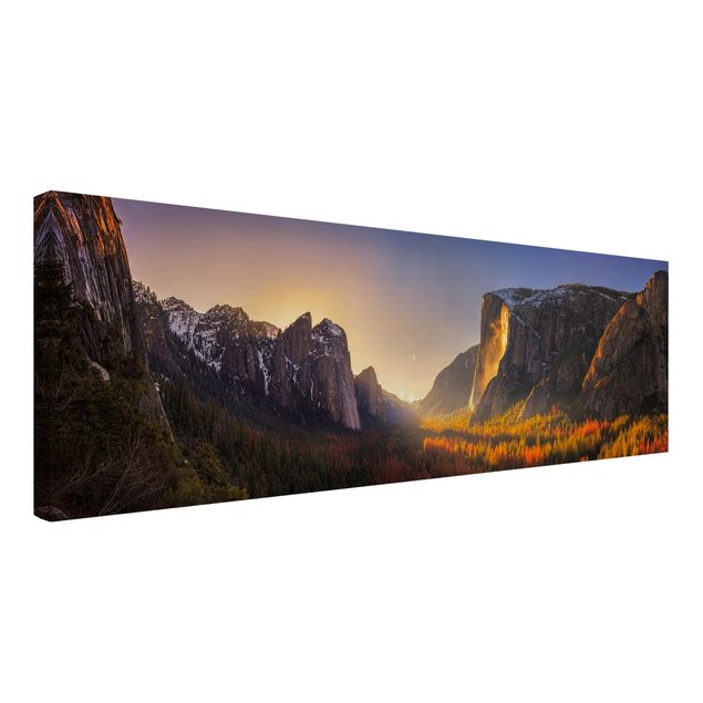 Leinwandbilder Landschaft Sonnenuntergang im Yosemite