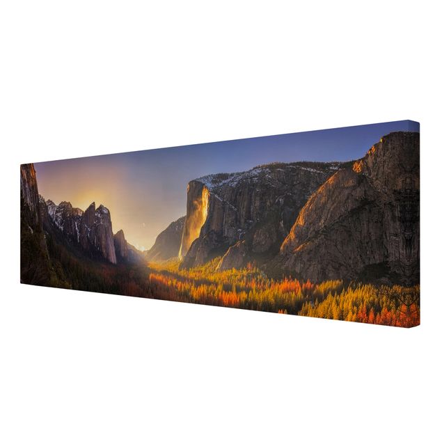 Bilder für die Wand Sonnenuntergang im Yosemite