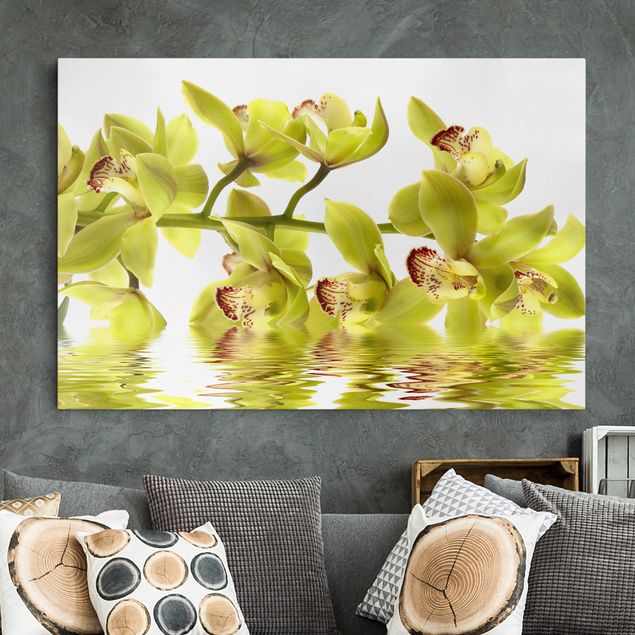 Leinwand Bilder XXL Splendid Orchid Waters