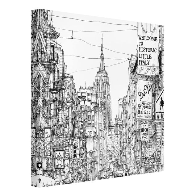 Leinwandbilder Skyline Stadtstudie - Little Italy