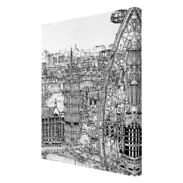Bilder für die Wand Stadtstudie - London Eye