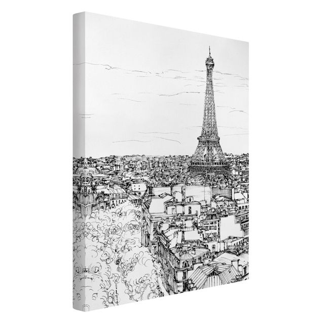 Wandbilder Städte Stadtstudie - Paris