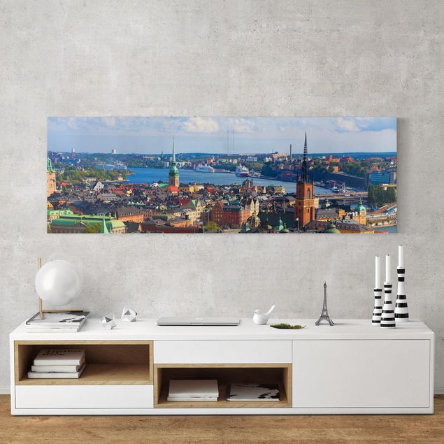 Wandbilder Skyline Stockholm in Schweden