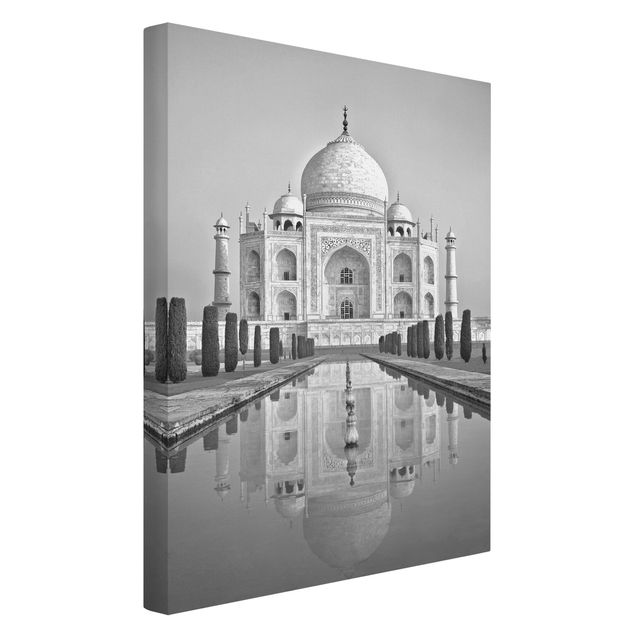 Bilder auf Leinwand Taj Mahal mit Garten
