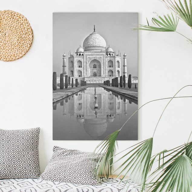 Leinwandbilder XXL Taj Mahal mit Garten