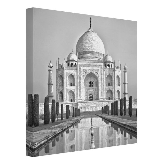 Leinwandbilder Taj Mahal mit Garten