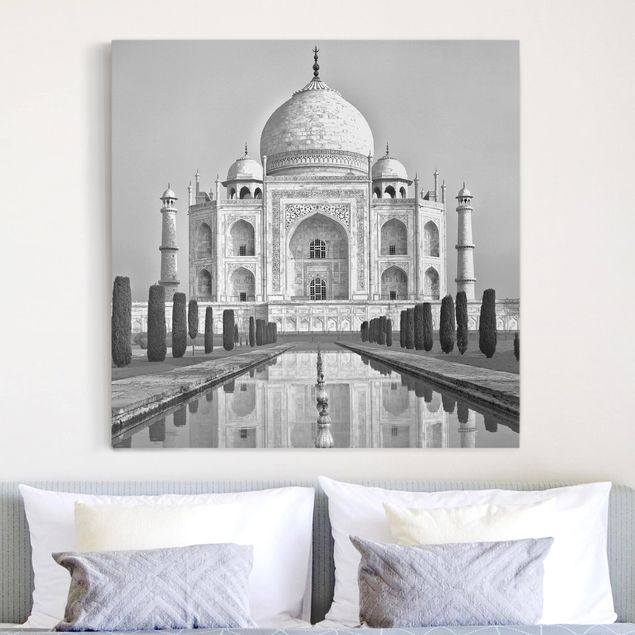 Wandbilder XXL Taj Mahal mit Garten