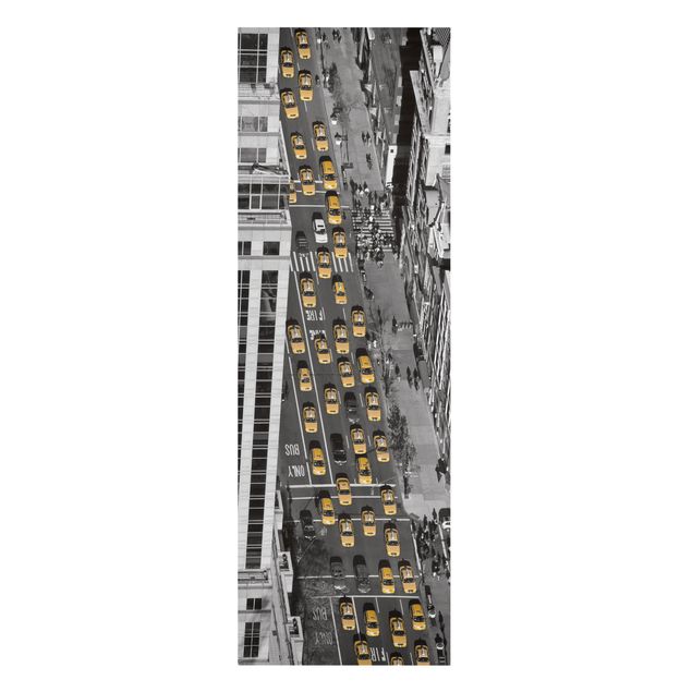 Wandbilder Wohnzimmer modern Taxiverkehr in Manhattan
