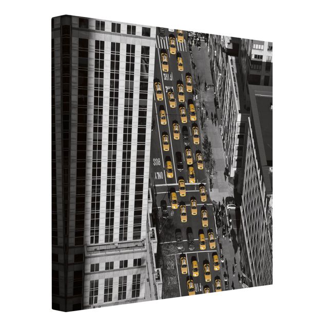 Moderne Leinwandbilder Wohnzimmer Taxiverkehr in Manhattan