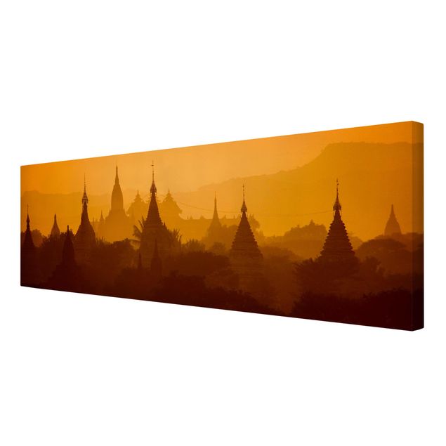 Schöne Leinwandbilder Tempelstadt in Myanmar