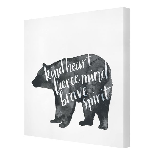 Schöne Wandbilder Tiere mit Weisheit - Bär