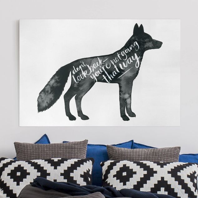 Wandbilder Tiere Tiere mit Weisheit - Fuchs
