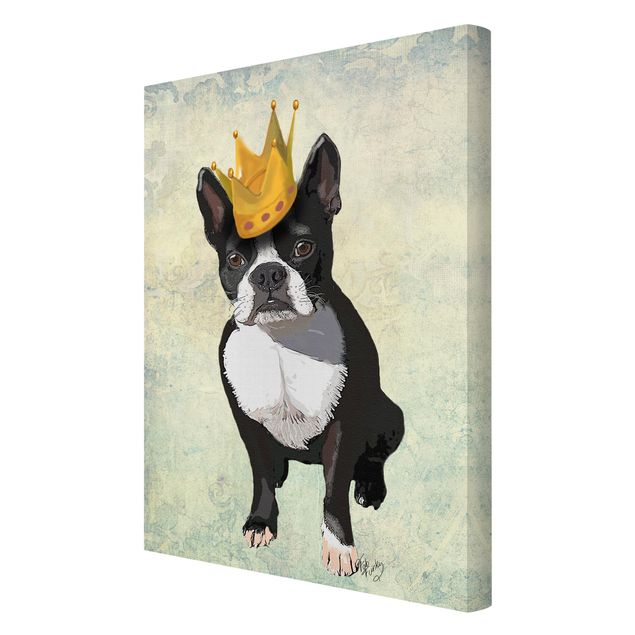 Tierbilder auf Leinwand Tierportrait - Terrierkönig