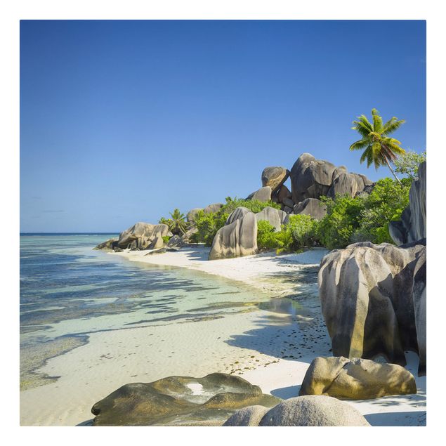 Wandbilder Natur Traumstrand Seychellen