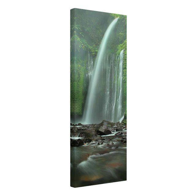 Leinwandbilder Natur Tropischer Wasserfall