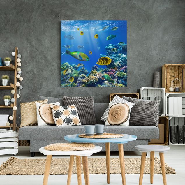 Leinwandbilder Fische Underwater Lights