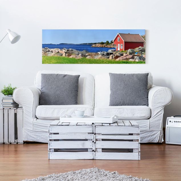 Wandbilder Wohnzimmer modern Urlaub in Norwegen