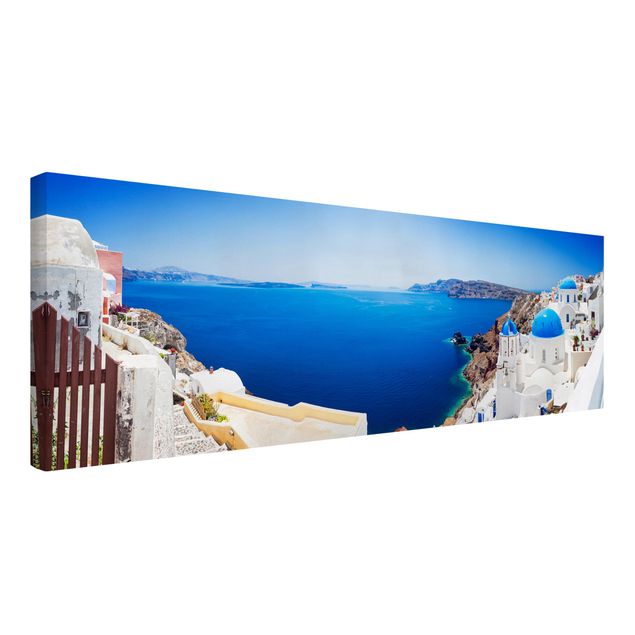 Bilder für die Wand View Over Santorini