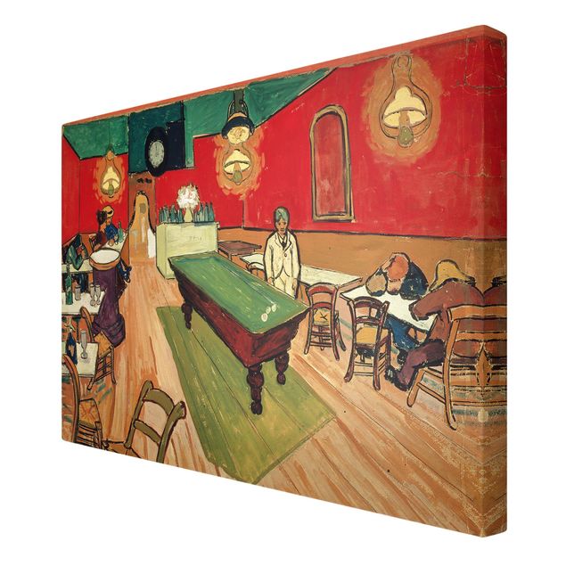 Wandbilder Wohnzimmer modern Vincent van Gogh - Das Nachtcafé in Arles