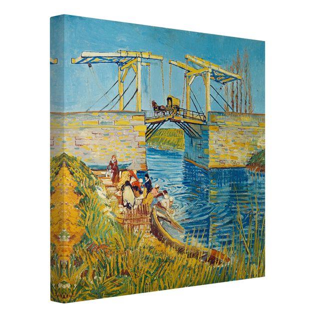 Pointillismus Bilder Vincent van Gogh - Zugbrücke in Arles