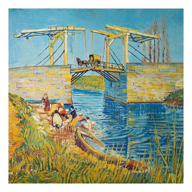 Leinwandbilder Blumen Vincent van Gogh - Zugbrücke in Arles