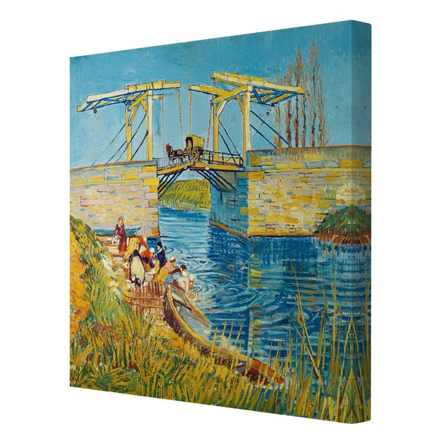 Kunstdrucke auf Leinwand Vincent van Gogh - Zugbrücke in Arles