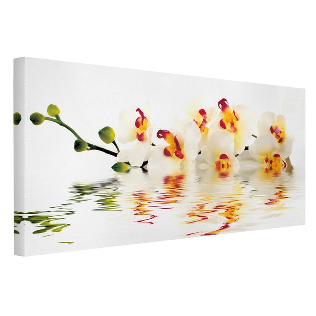 Wandbilder Wohnzimmer modern Vivid Orchid Waters