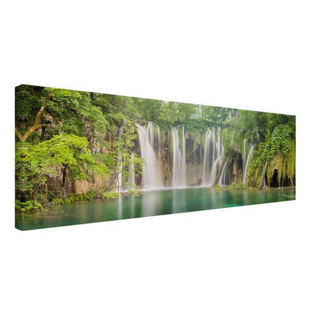 Wandbilder Wald Wasserfall Plitvicer Seen