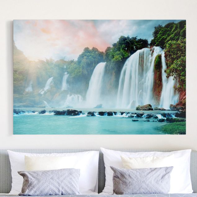 Wandbilder XXL Wasserfallpanorama
