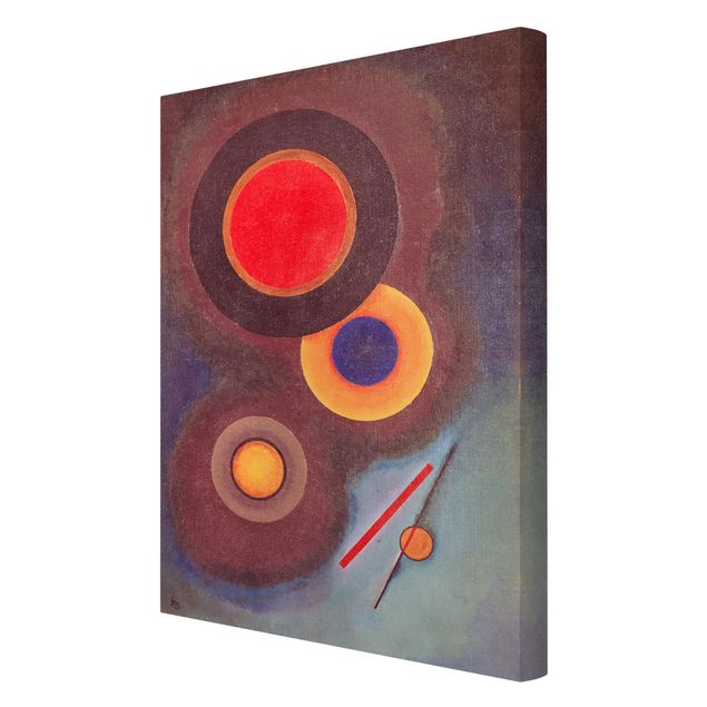 Leinwandbild Kunstdruck Wassily Kandinsky - Kreise und Linien