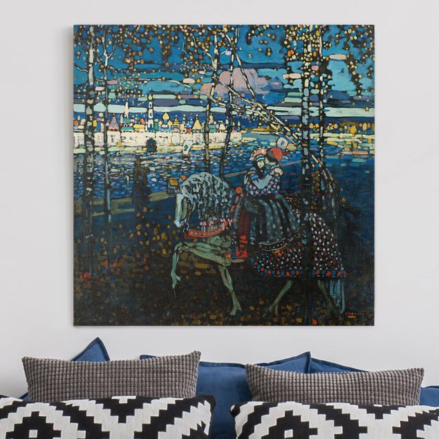 Kunstdruck Expressionismus Wassily Kandinsky - Reitendes Paar