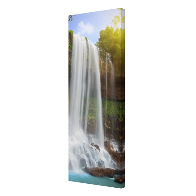 Moderne Leinwandbilder Wohnzimmer Waterfalls