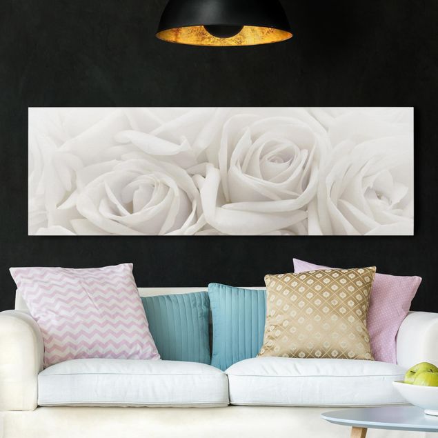 Wandbilder XXL Weiße Rosen
