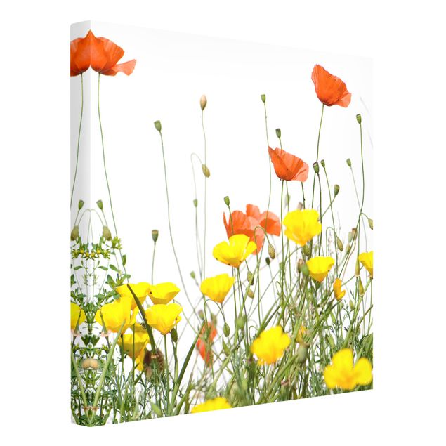 Moderne Leinwandbilder Wohnzimmer Wild Flowers