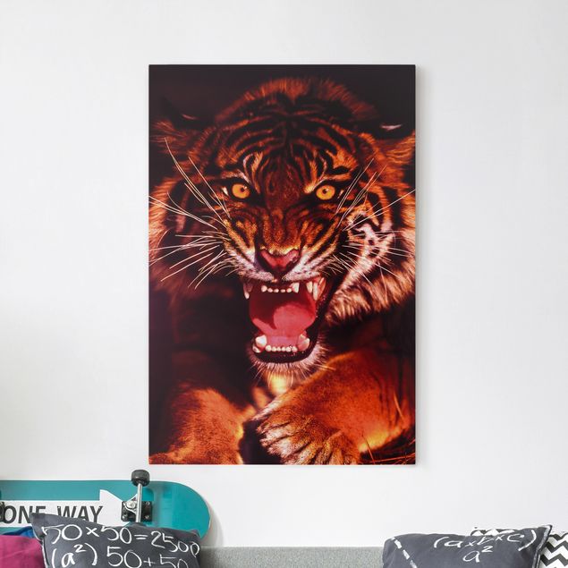 Wandbilder XXL Wilder Tiger