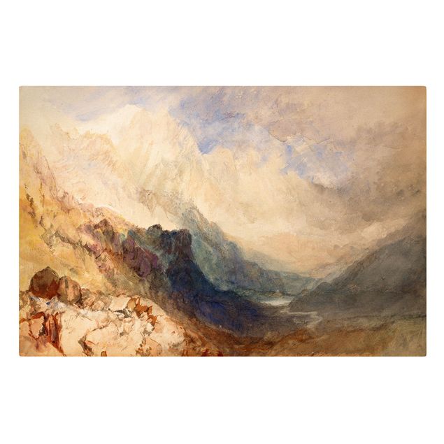 Leinwandbild Kunstdruck William Turner - Aostatal