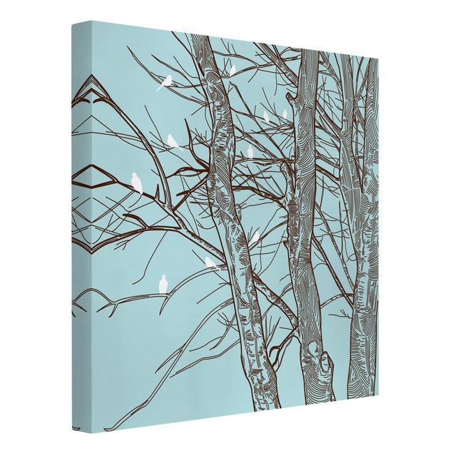 Leinwandbilder Natur Winterbäume