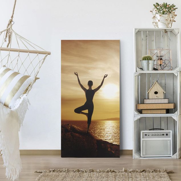 Wandbilder Sonnenuntergänge Yoga