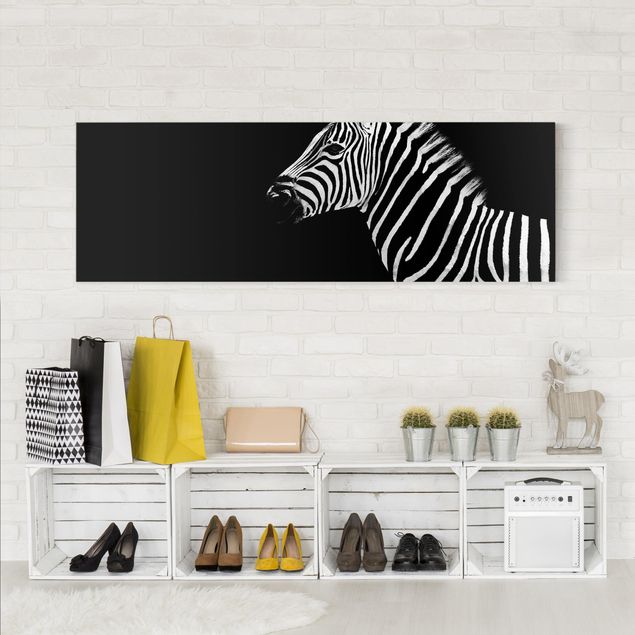 Wandbilder Tiere Zebra Safari Art