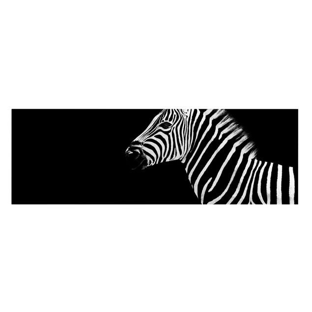 Leinwandbild Kunstdruck Zebra Safari Art