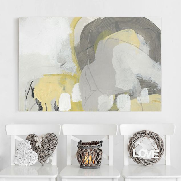 Wandbilder abstrakt Zitronen im Nebel II