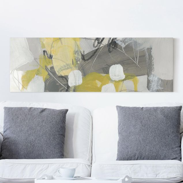 Wandbilder abstrakt Zitronen im Nebel III