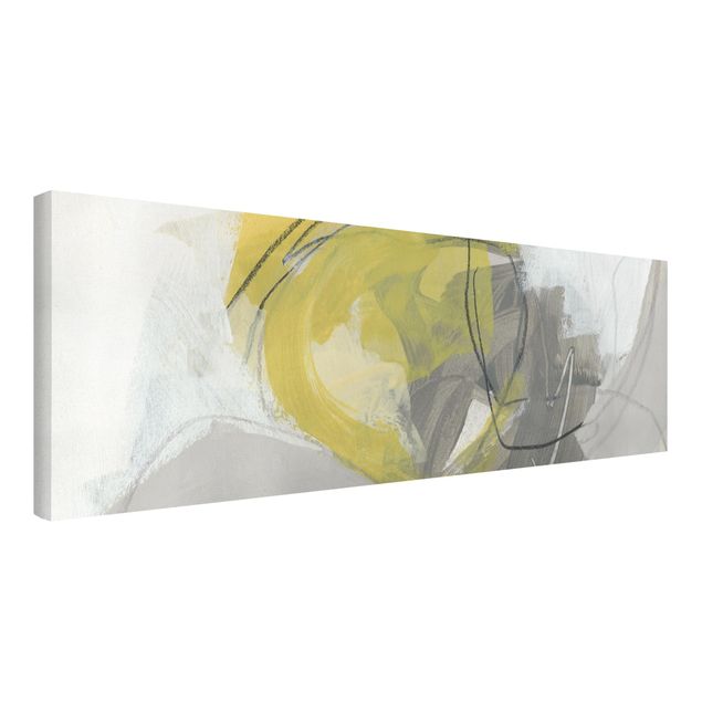Moderne Leinwandbilder Wohnzimmer Zitronen im Nebel IV