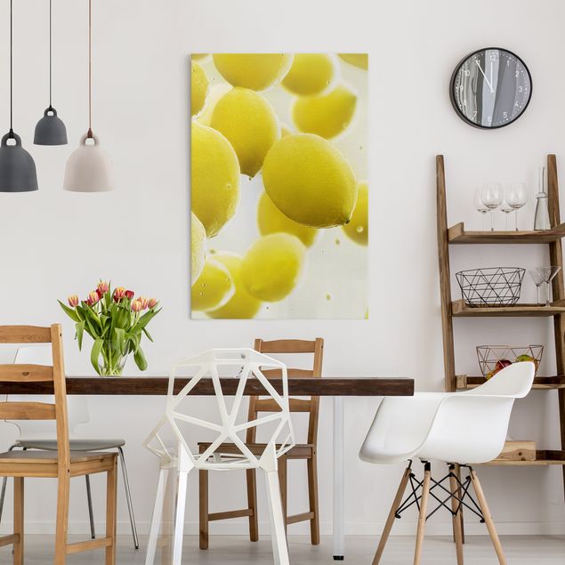 Bilder für die Wand Zitronen im Wasser