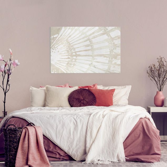Leinwandbilder Wohnzimmer modern Muschel Silhouette auf Leinen