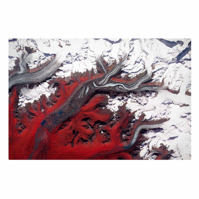 Wandbilder NASA Fotografie Gletscher in Alaska