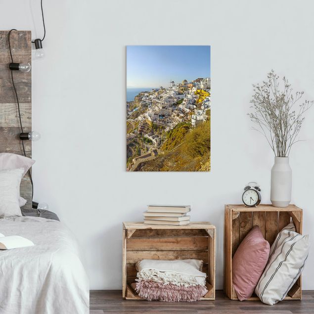 Leinwandbilder Landschaft Oia auf Santorini