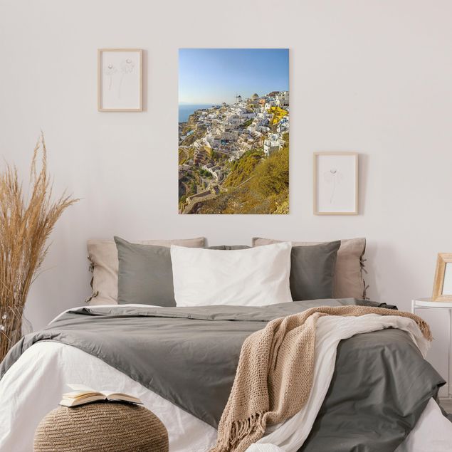 Leinwandbild Kunstdruck Oia auf Santorini