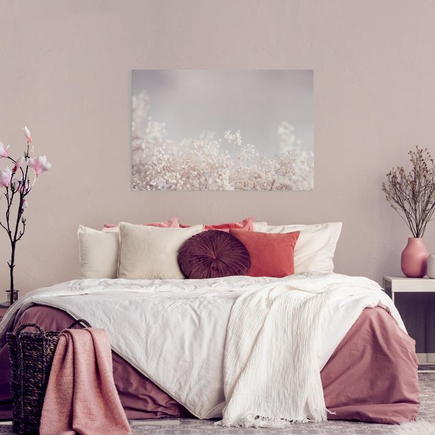 Leinwandbilder Wohnzimmer modern Sanfter Blütentraum