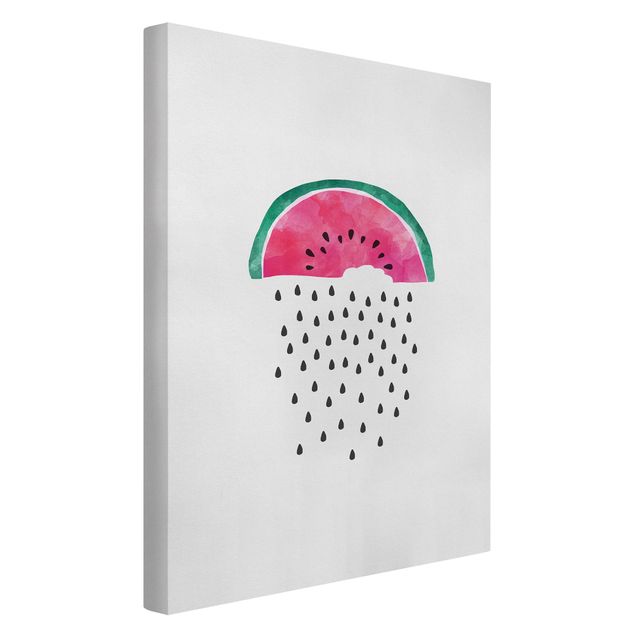 Bilder auf Leinwand Wassermelonen Regen